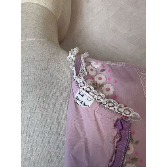 Vintage Gunne Sax Style Prairie Dress Floral - Picture 9 of 10